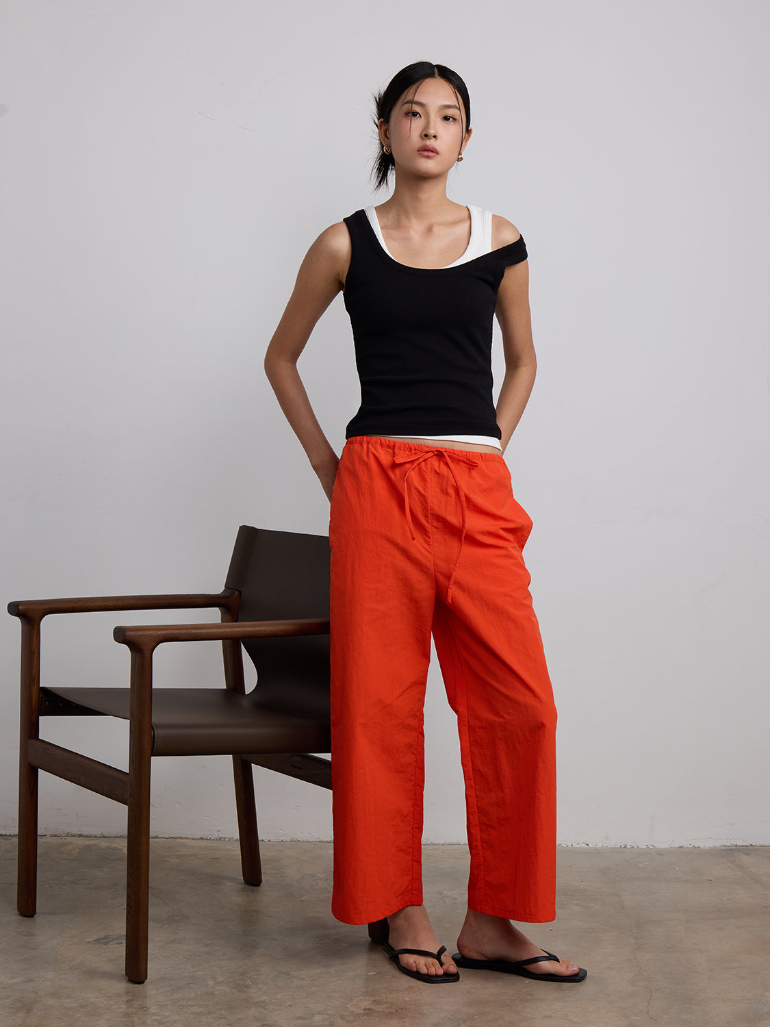 tomato orange poly blend