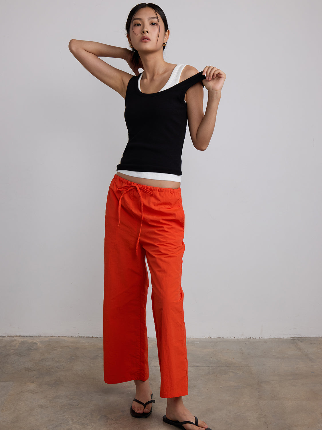 tomato orange poly blend