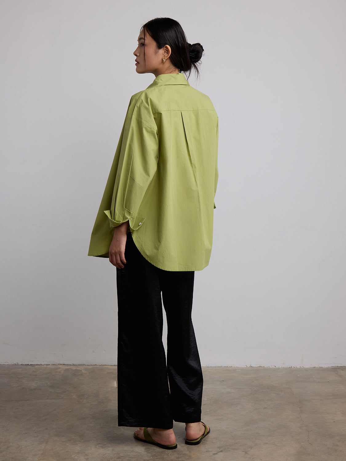 sage green poplin