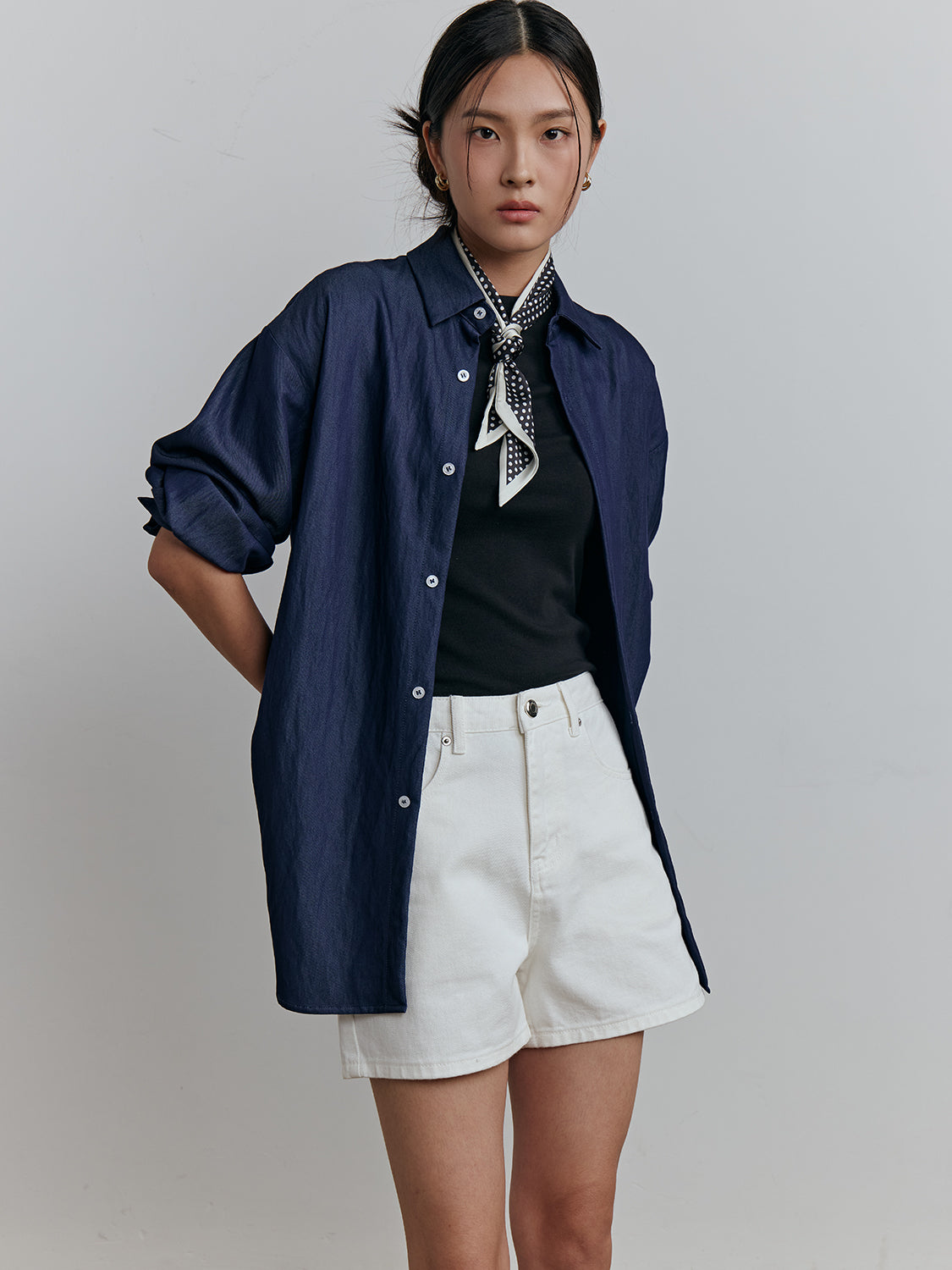 navy rayon