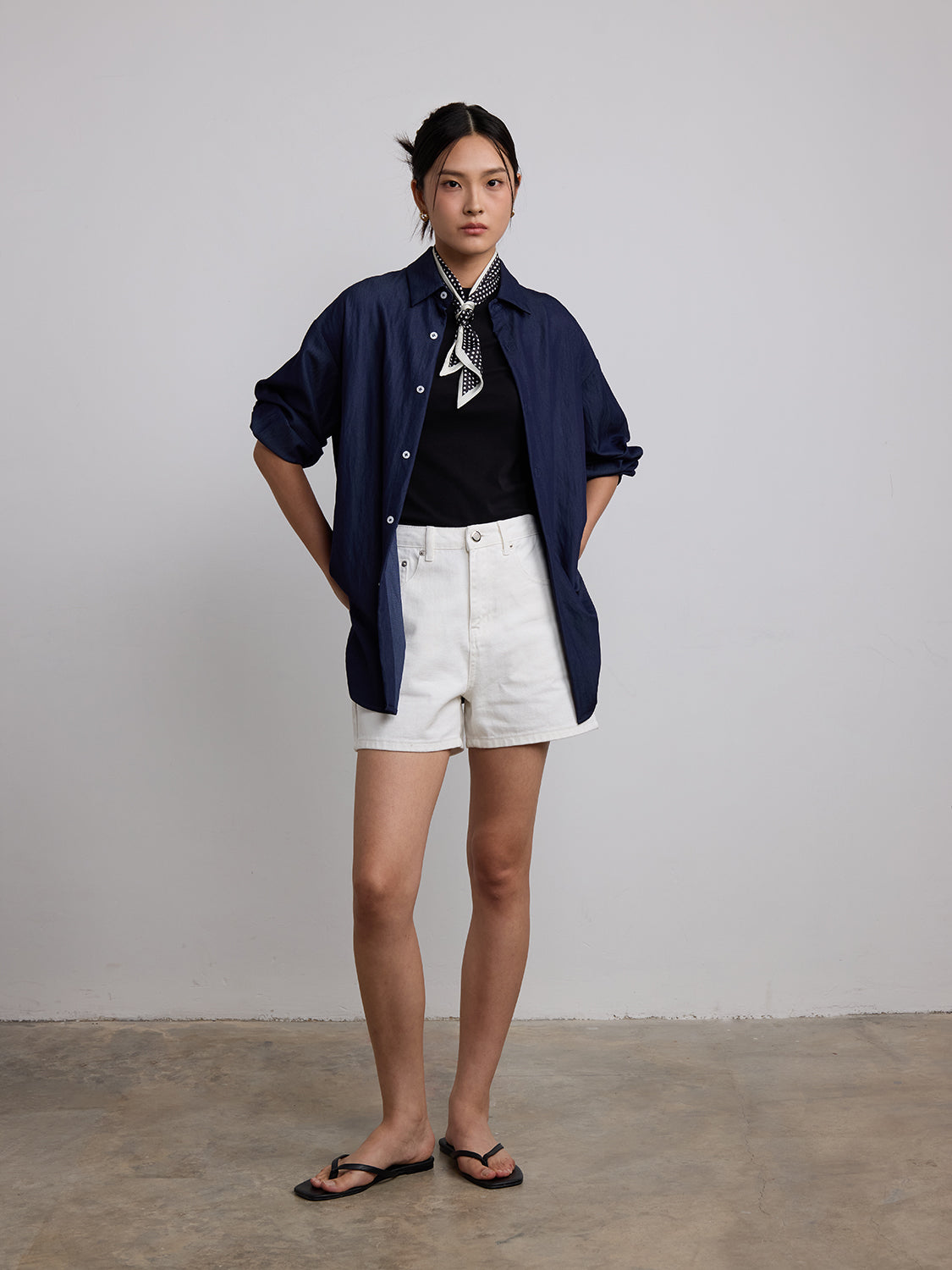 navy rayon