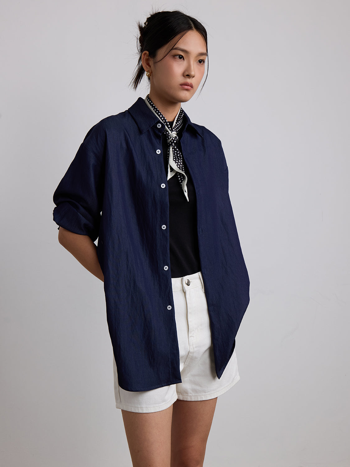 navy rayon