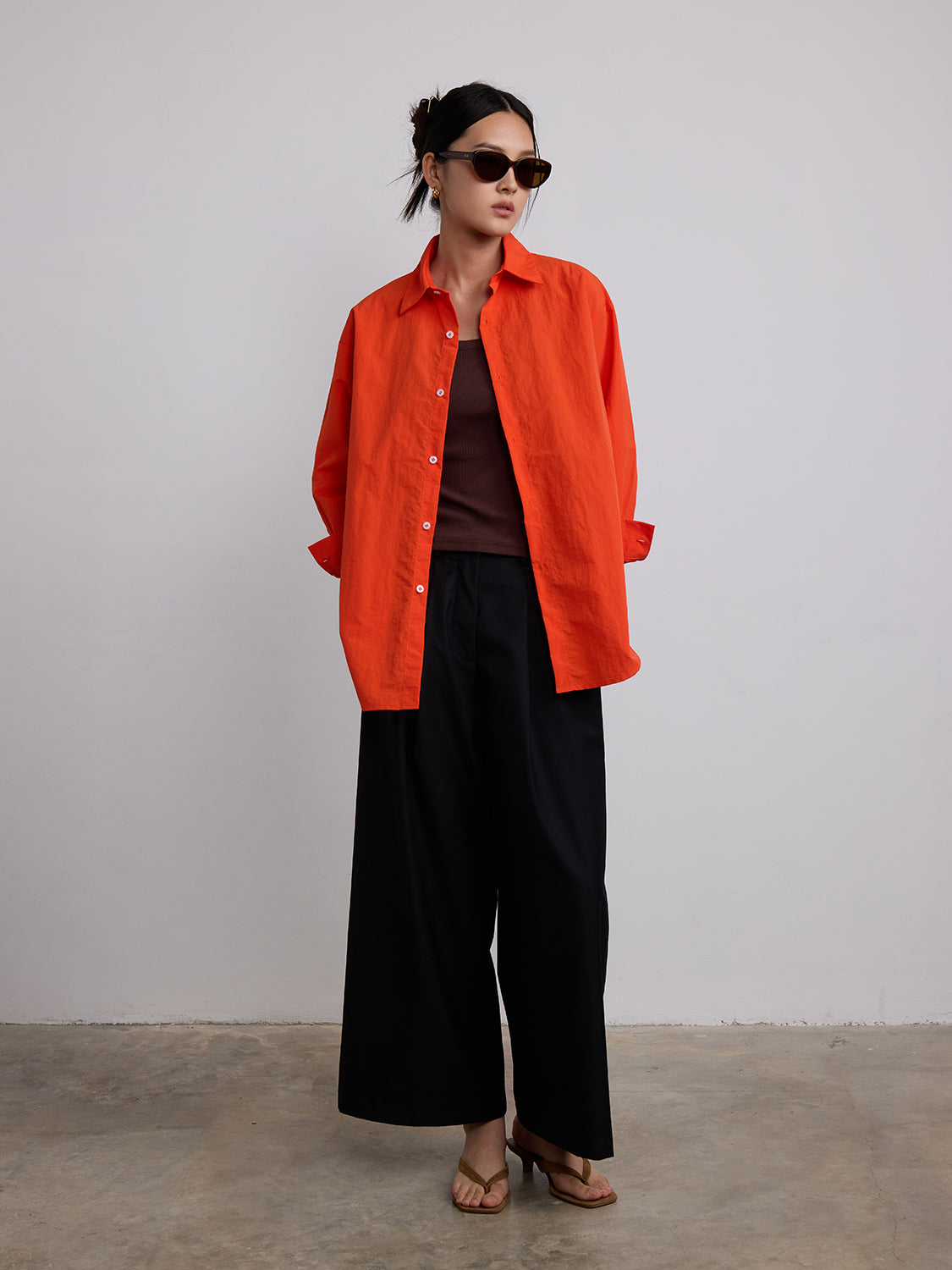 tomato orange poly blend