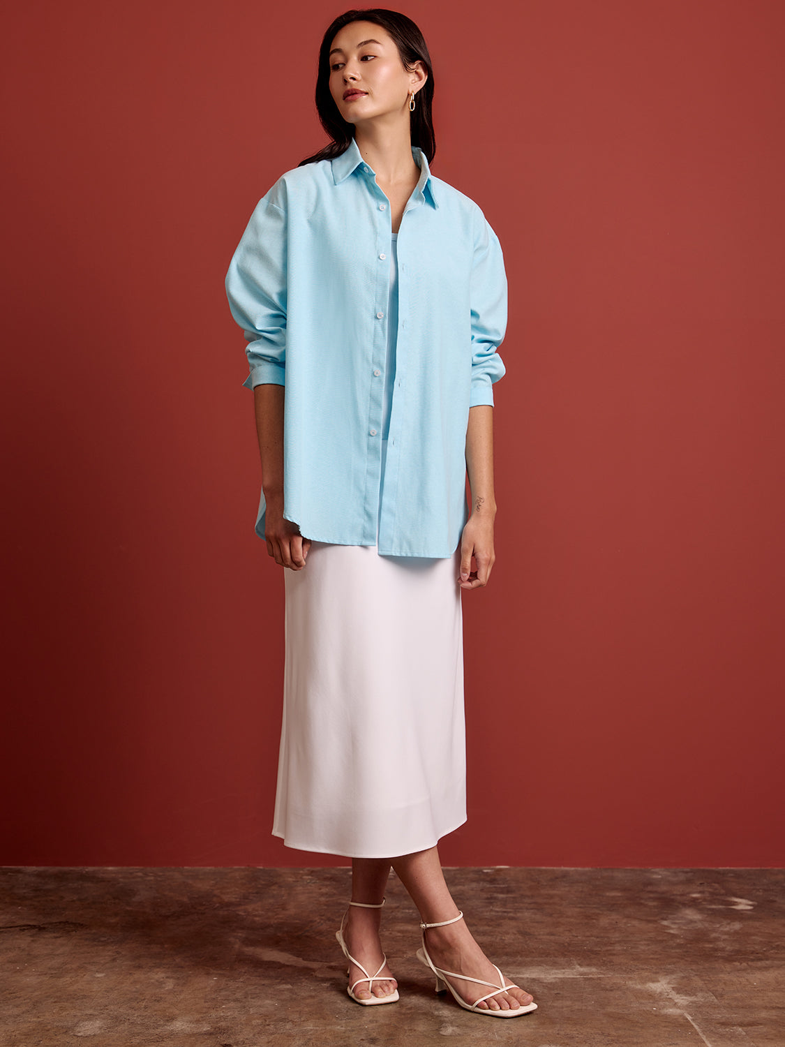 Sky Blue Solid Oxford