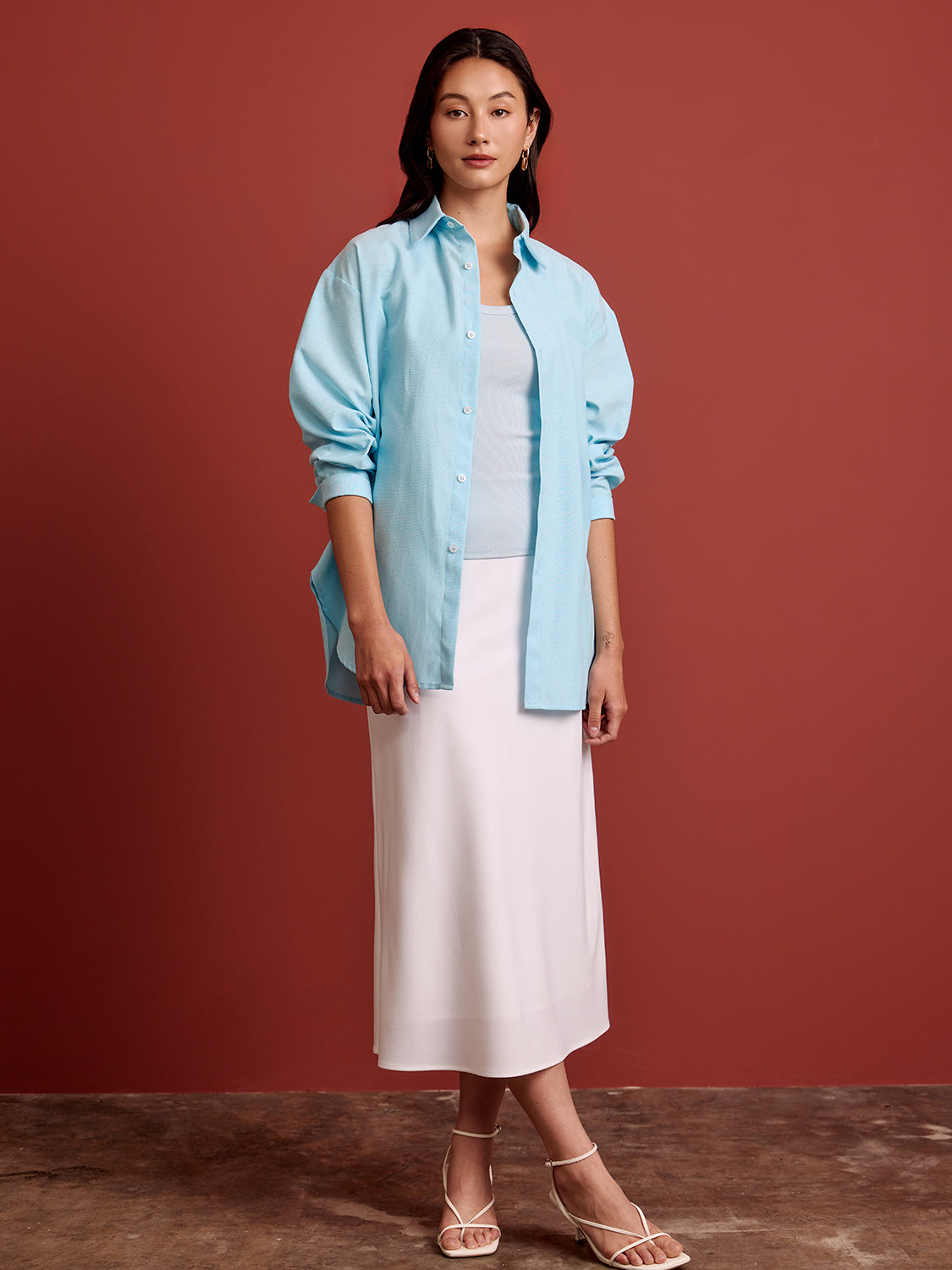 Sky Blue Solid Oxford