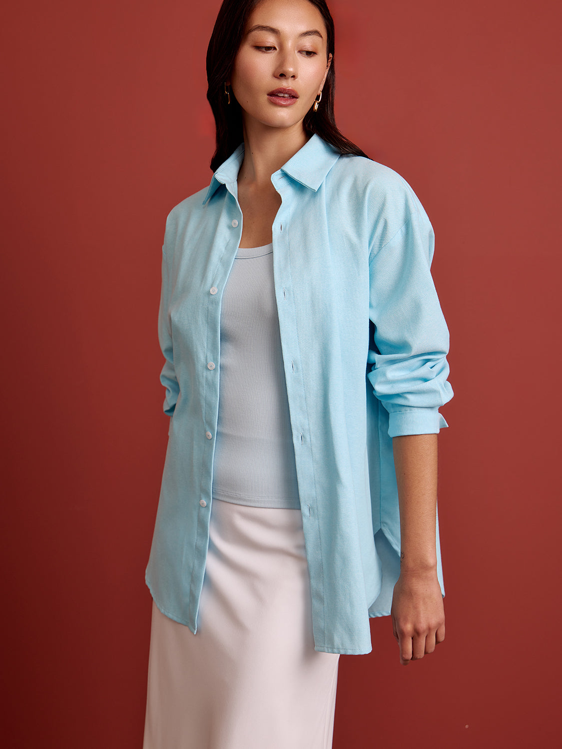 Sky Blue Solid Oxford