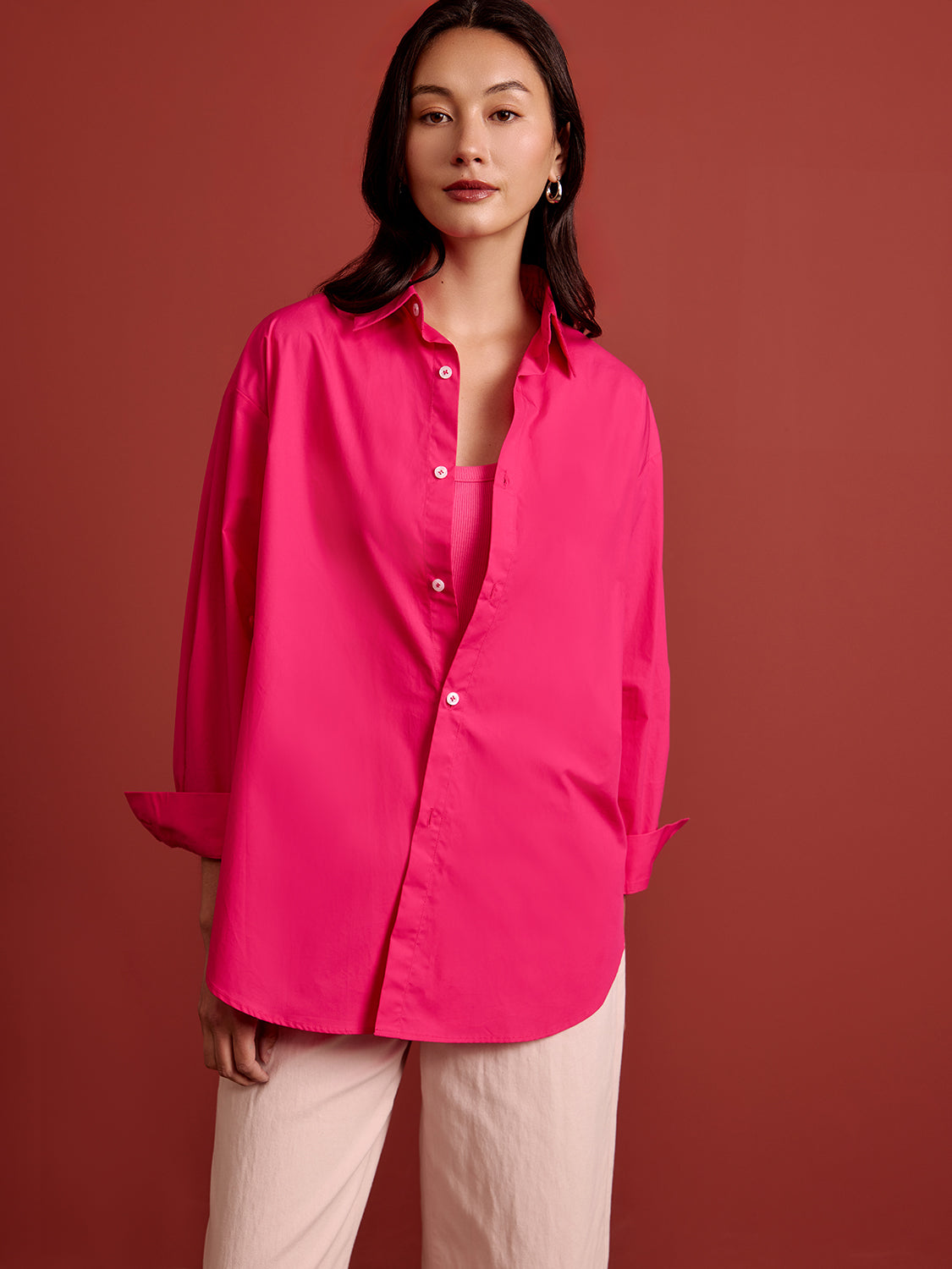 Magenta Poplin