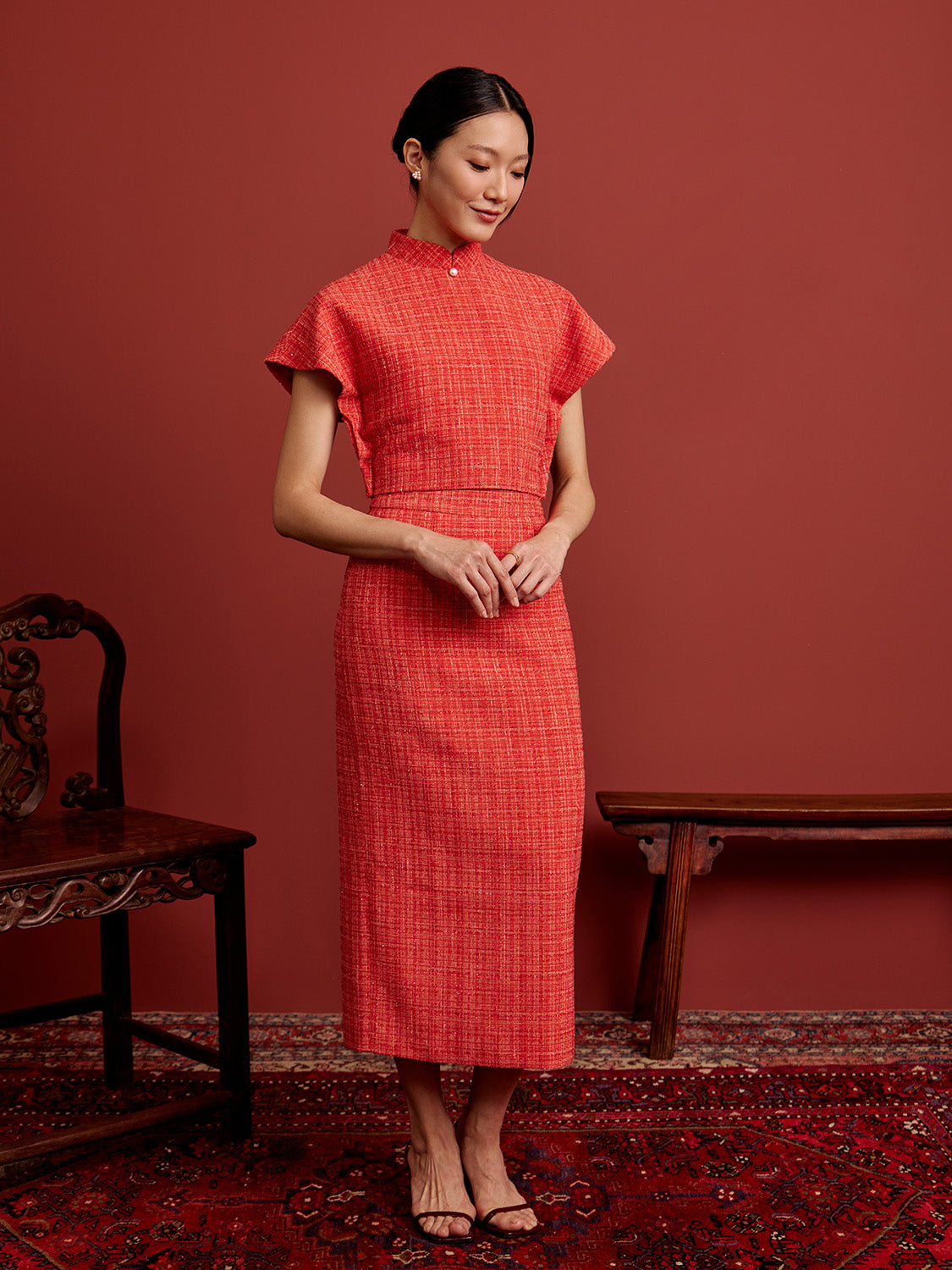 Orange Tweed