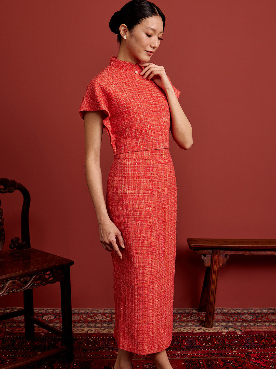 Orange Tweed