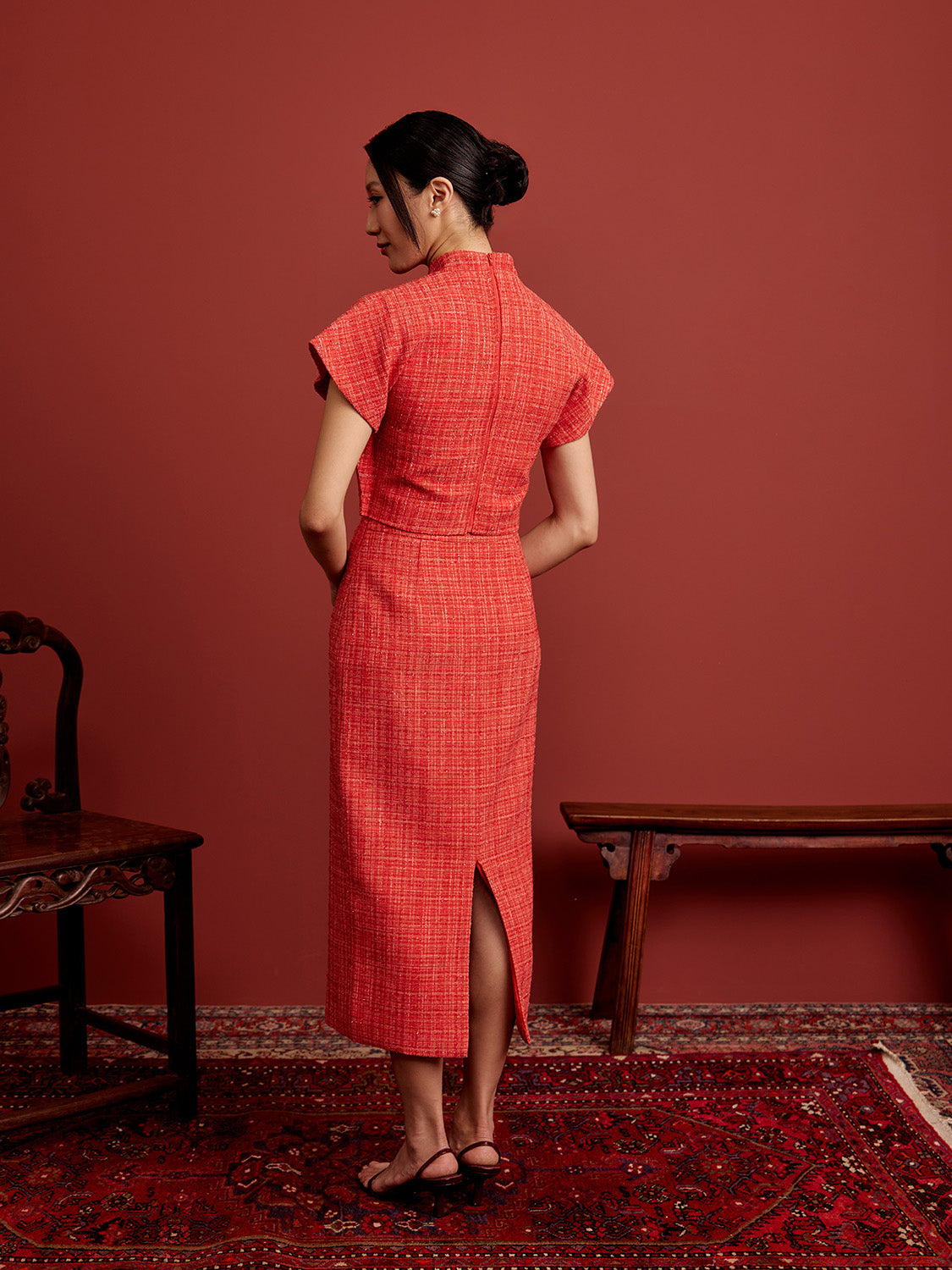 Orange Tweed