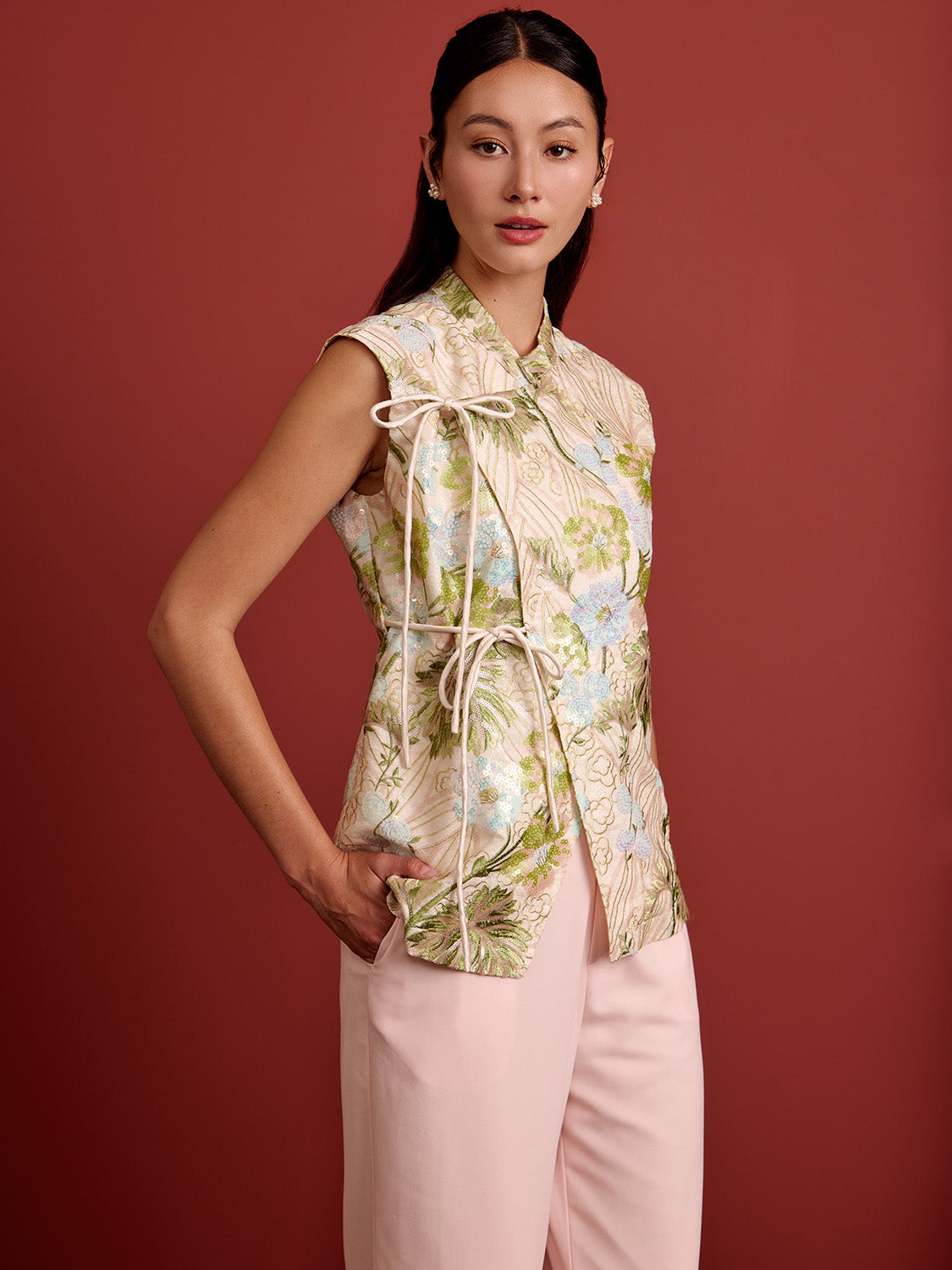 Beaded Floral Embroidery