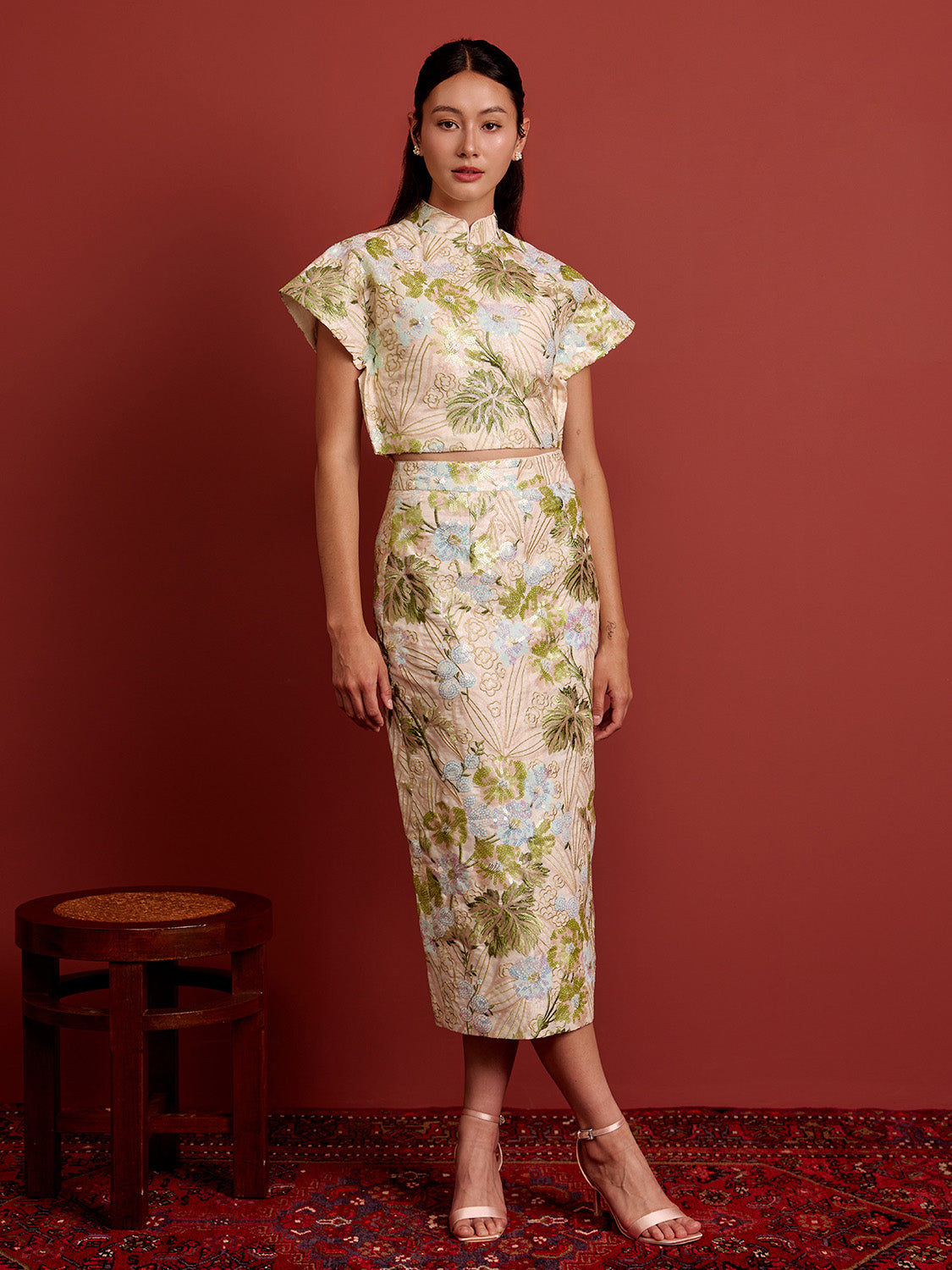 Beaded Floral Embroidery