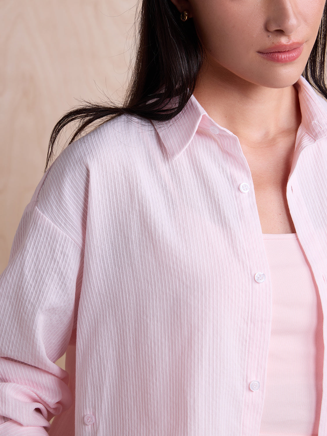 pink sheer stripe
