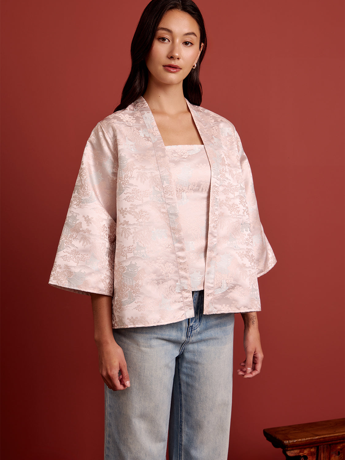 Light Pink Brocade