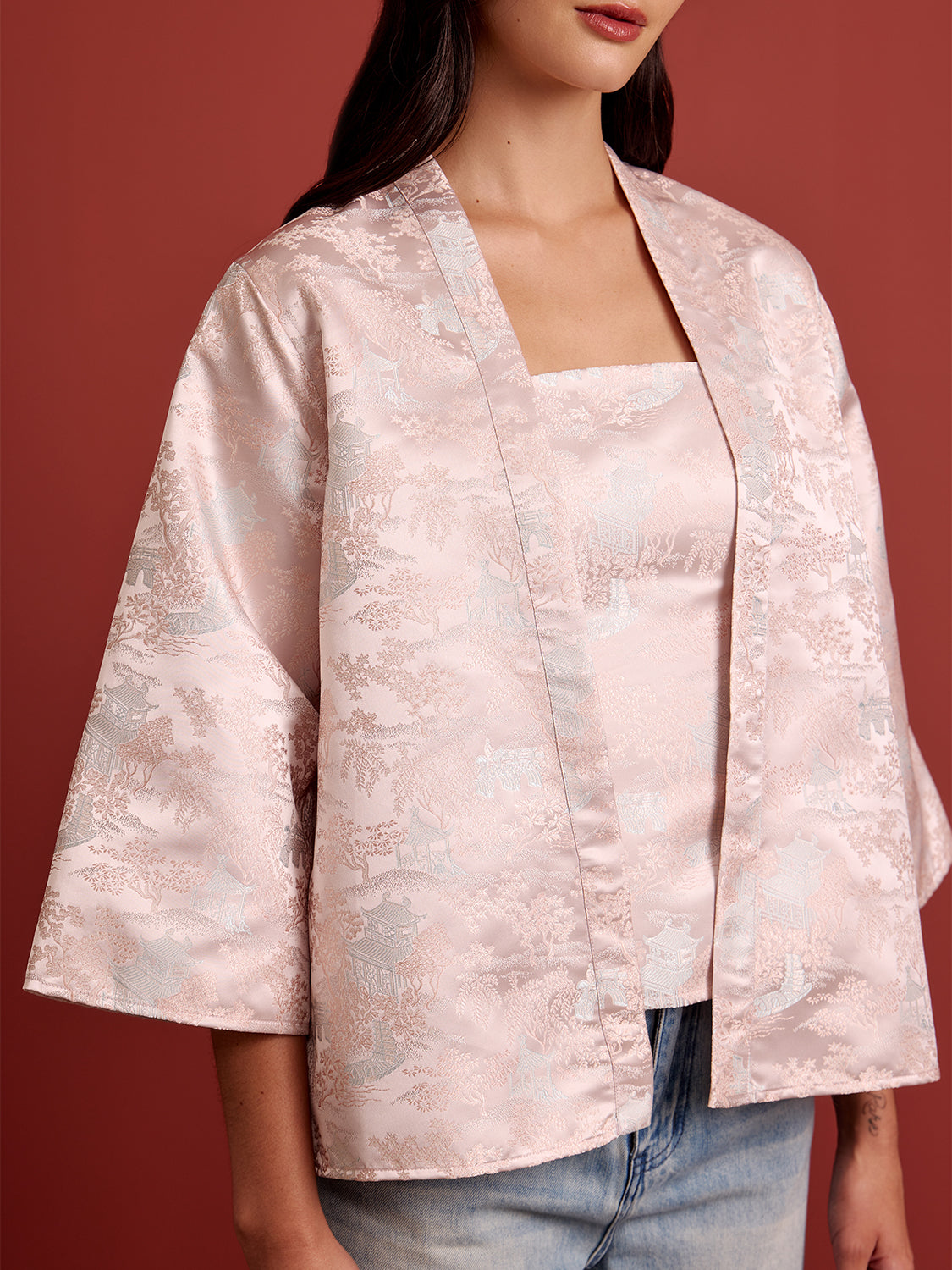Light Pink Brocade