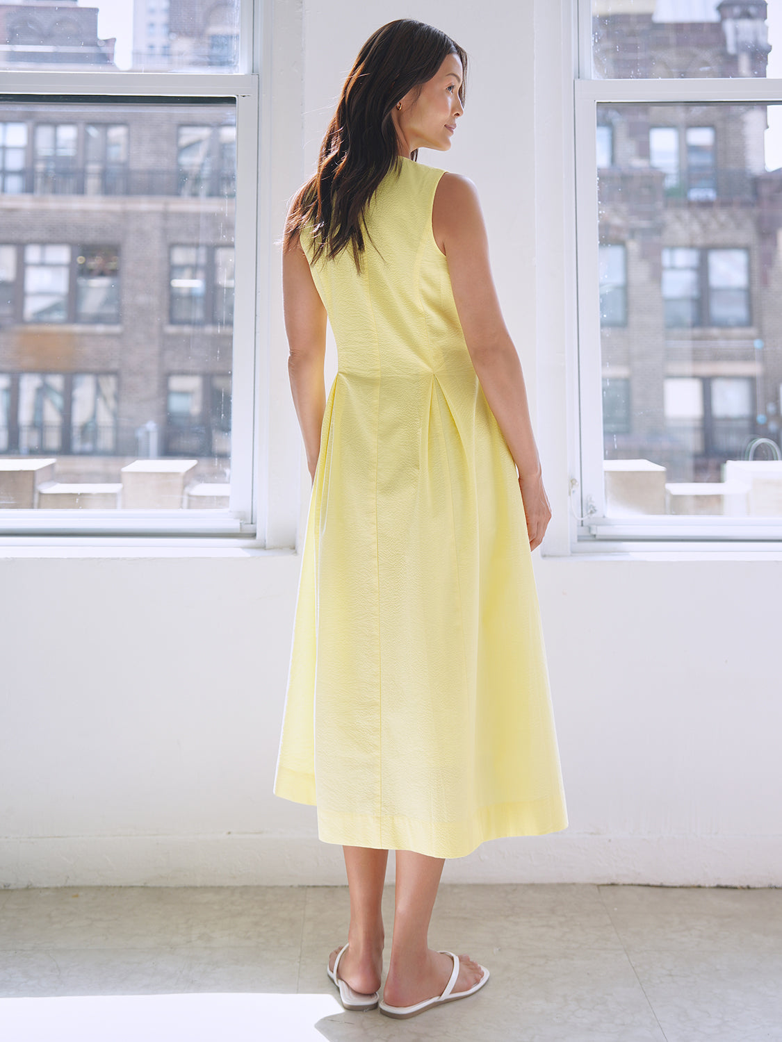 Yellow Seersucker