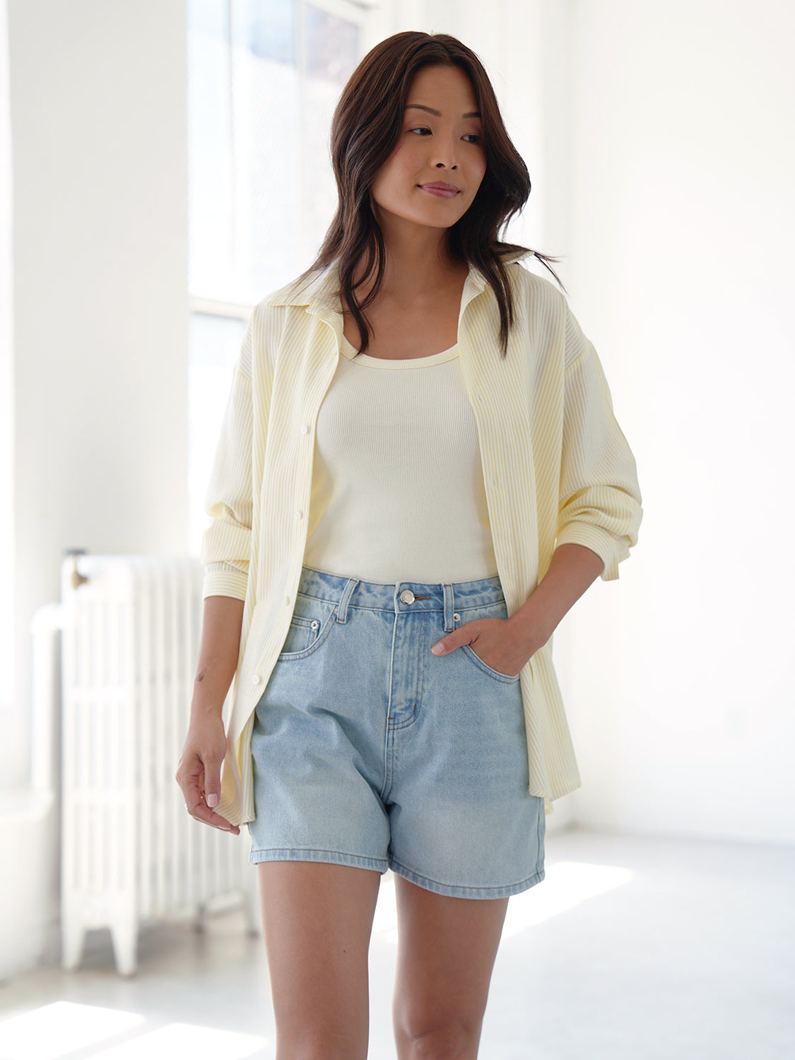 Yellow Stripe Oxford