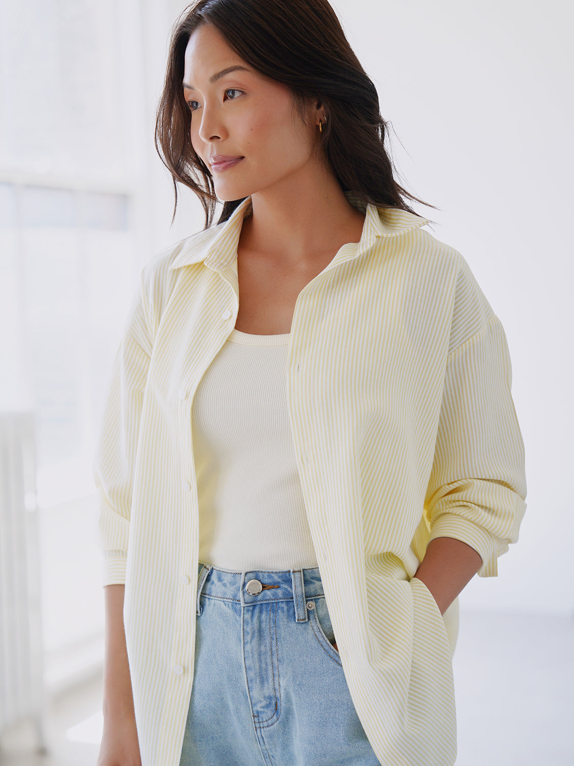 Yellow Stripe Oxford