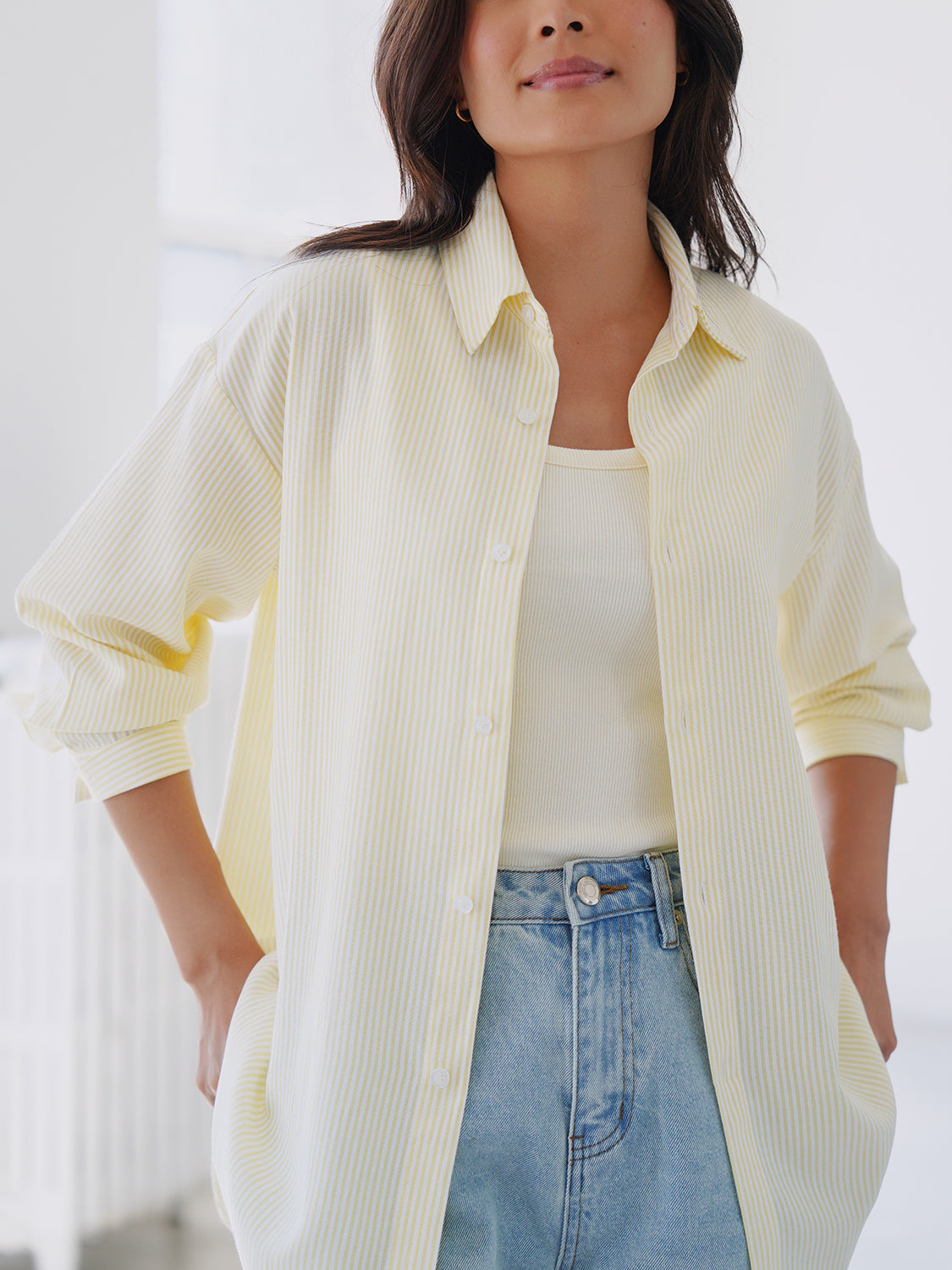 Yellow Stripe Oxford