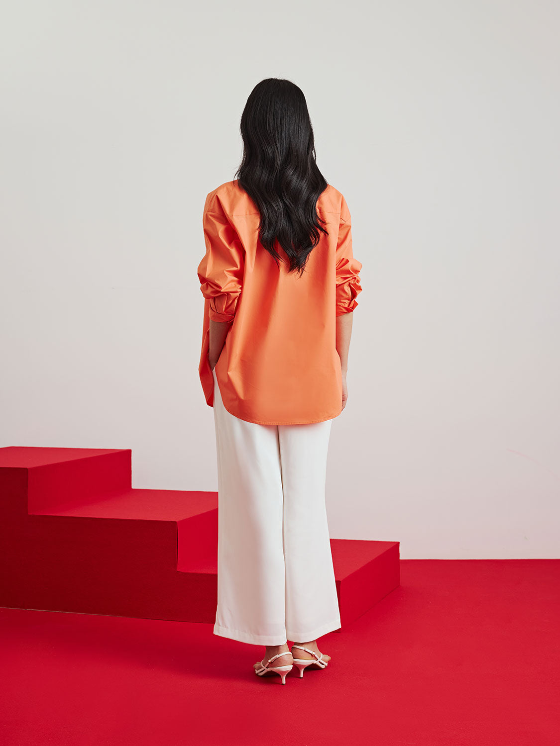 Orange Poplin