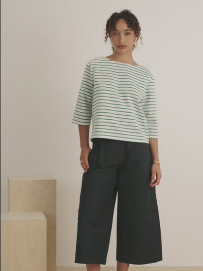 White Green Stripe