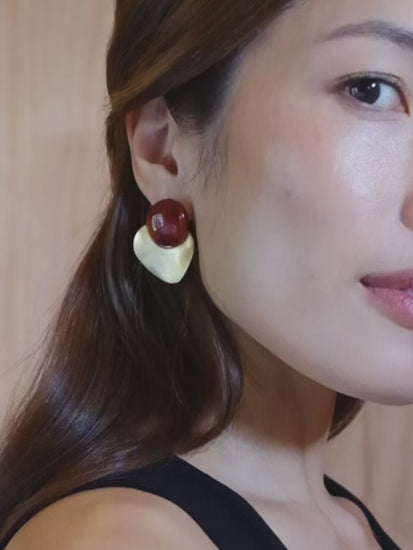 Brown Acetate with Gold Plate